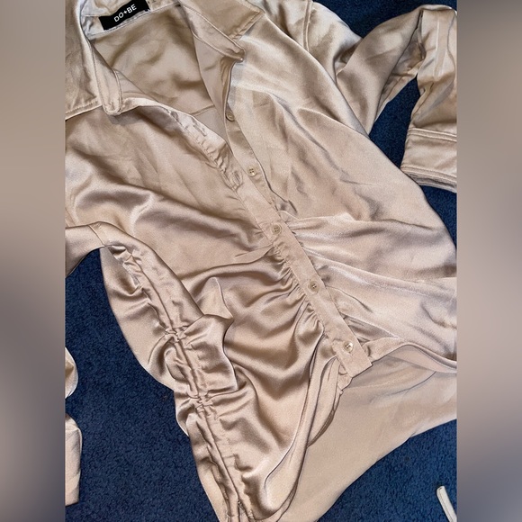 Silk Button Down Top - Picture 3 of 3